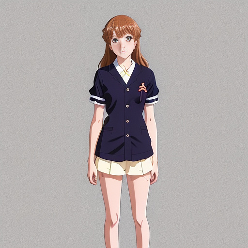 Girl with spider-legs  in anime style