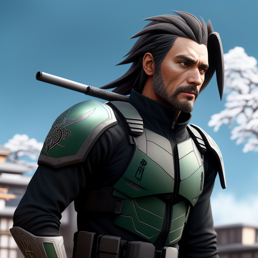 Anthropomorphic californian condor (hyper-realistic) hybrid special forces sniper 
height: 6'4" | build: lean muscle, built for endurance and precision
feathers: matte black with weathered silver edging—battle-scarred, no shine
eyes: deep emerald green in anime style