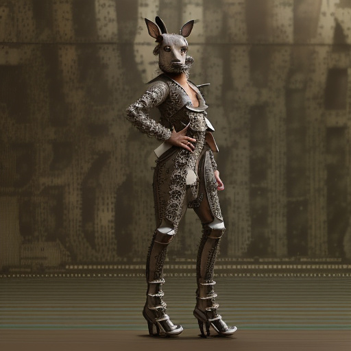 A little grey bear, a little rabbit and a little turtle were humiliated. in steampunk style