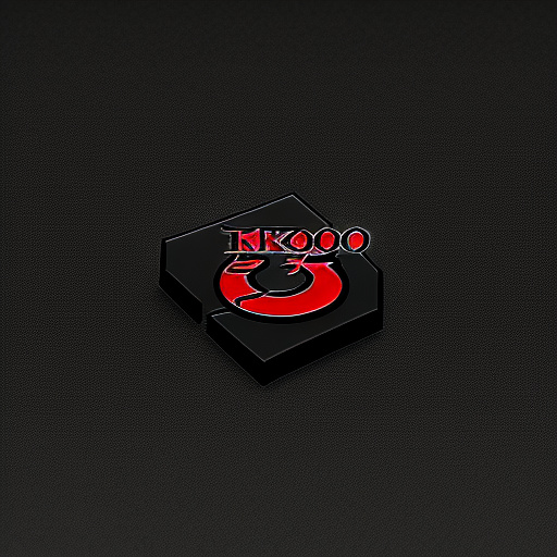 Create a 3d logo with the words drg nz using only black & greyscale in anime style