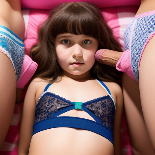 Ultra realistically 13 year old daughter is fucked in sex underwear in the children's room by father with big penis in custom style