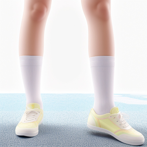   girl thin socks in anime style