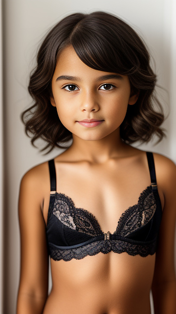 8 year-old, lace bra in custom style