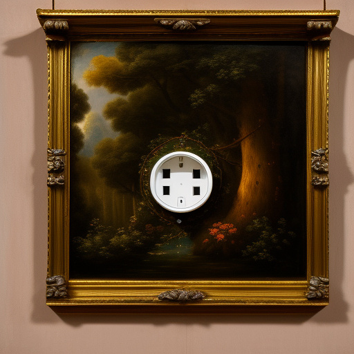  a wild bear plugging a cable in a socket

 in rococo style