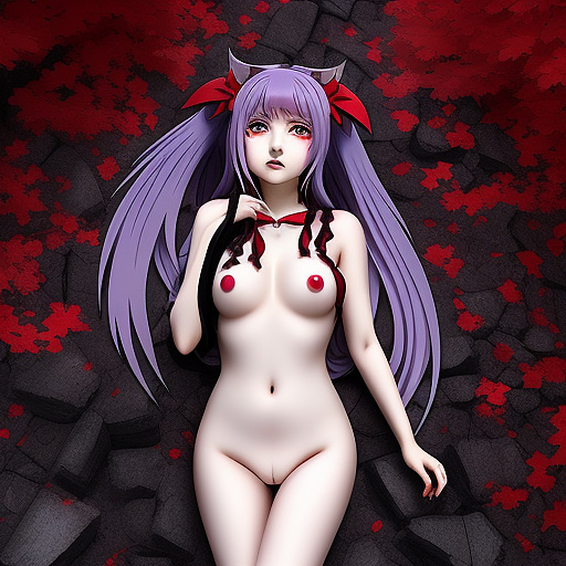 Shalltear bloodfallen anime style overlord loli vampire girl naked  in custom style