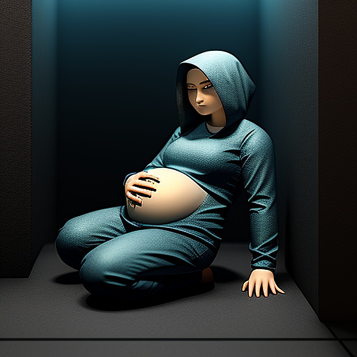 Squid game female guard pregnant of 20 weeks in custom style