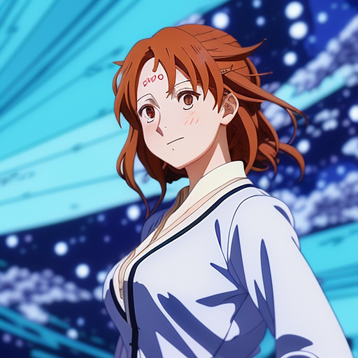 Nide woman in anime style