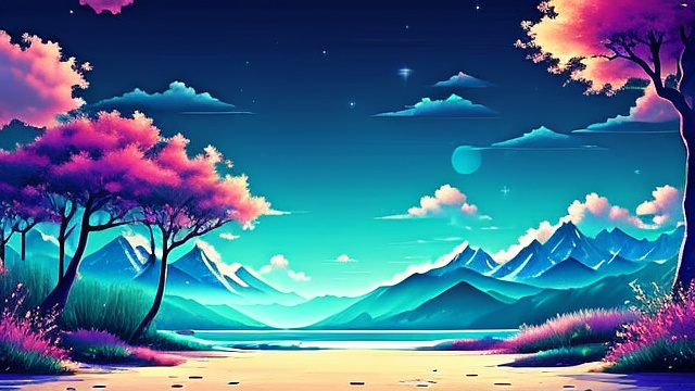 Aesthetic background in custom style
