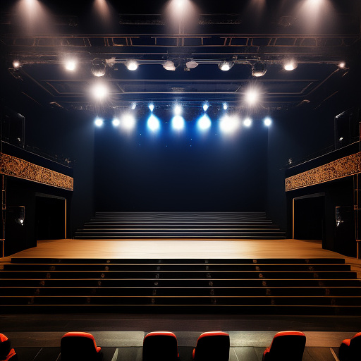 Theater stage in custom style