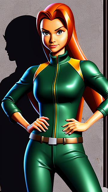 Realistic, detailed, totally spies in custom style