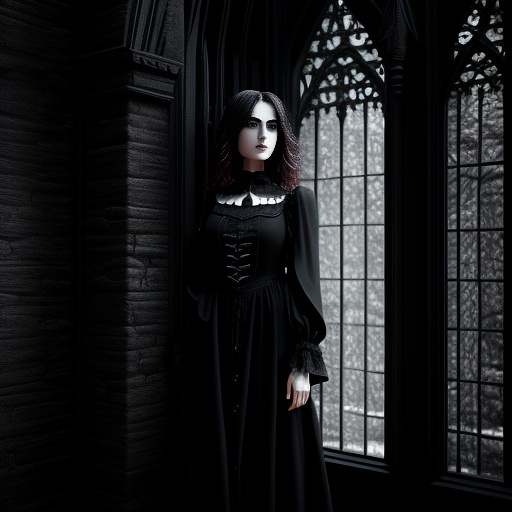 Hanging on to nothing in gothic style