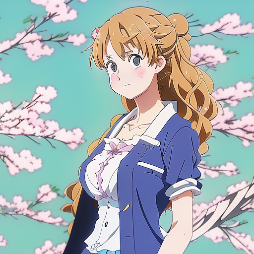 Tits in anime style