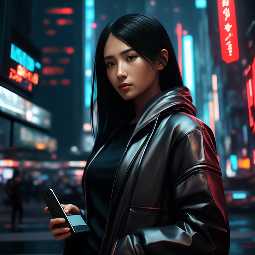 A beautiful portrait of a modern yang girl in the city garden, with iphone in her hand, she is doing internet serving, modern casual clothes, symmetrical, closeup, studio lighting.  armenian, hyperrealism, d&d, fantasy, intricate, modern, elegant, highly detailed, digital painting, artstation, octane render, 8k, concept art, matte, sharp focus, illustration, art by artgerm and greg rutkowski . telephone
 in cyberpunk style
