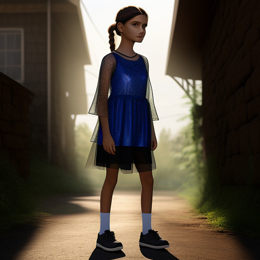Realistic, pre teen girl, see through bakini, full body visible. in custom style
