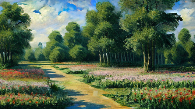 Oil painting, flowers, by claude monet  in custom style