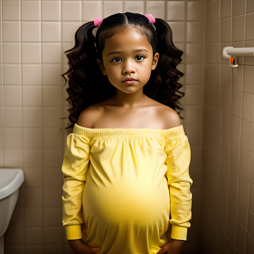 Pregnant, 7-years-old, jenna ortega, nude, yellow boots, bathroom in custom style