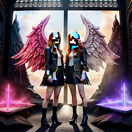 Emma watson x bonnie wright in angelcore style