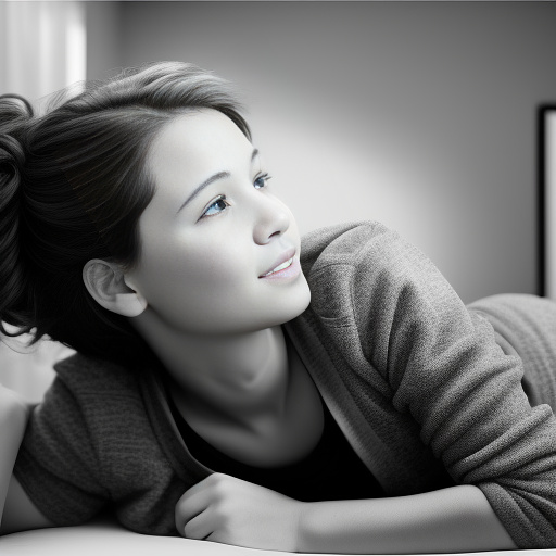 Young mom and son having intercourse in bw photo style