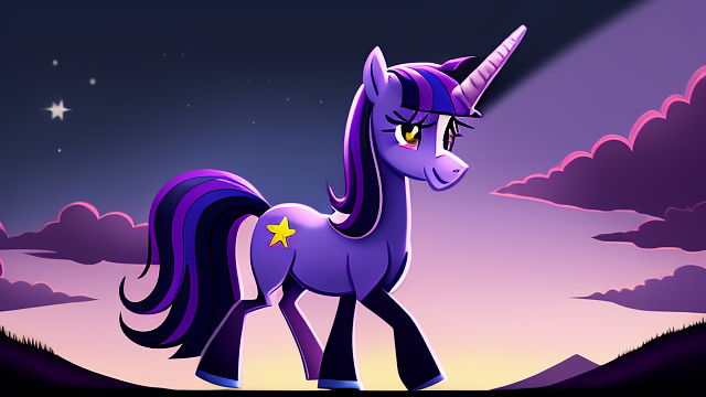 Twilight sparkle from my llittle pony
 in custom style