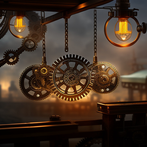 Hanging on to nothing in steampunk style