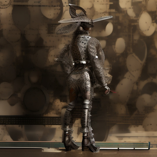 A little grey bear, a little rabbit and a little turtle were humiliated. in steampunk style