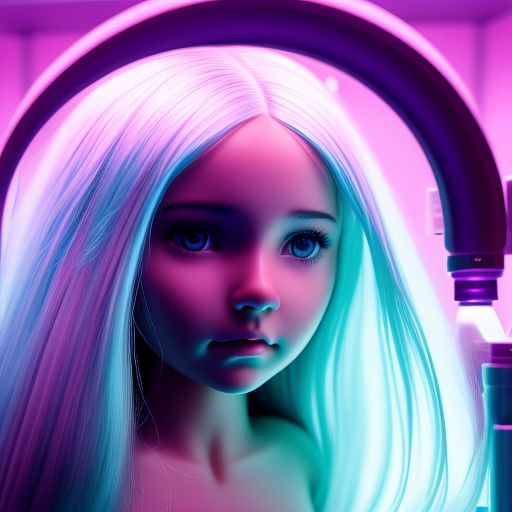 Ultra realistically a 10 year old girl in the laboratory is fucked by a sex robot she shows her open vagina sperm runs out of her vagina very close detailed in custom style