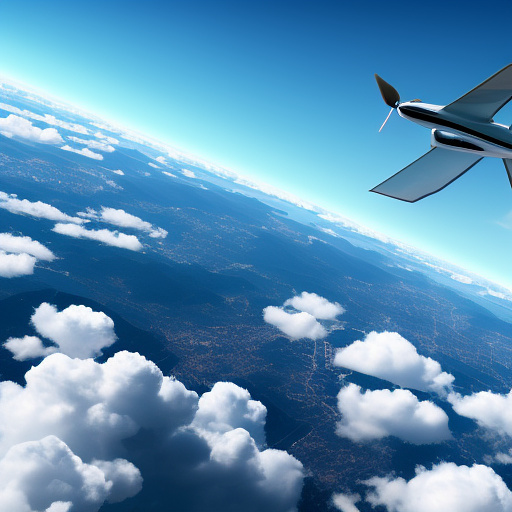 An airplane is flying. people are falling out of it. in custom style