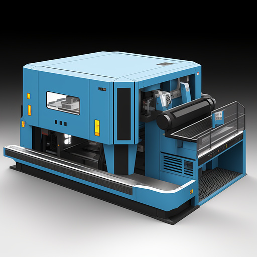 Clipart icon of a milling machine  in anime style