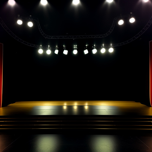 Theater stage in custom style