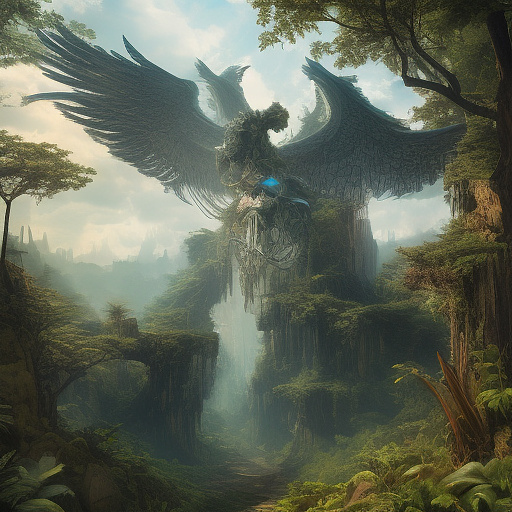 Konfrontation in der natur in angelcore style