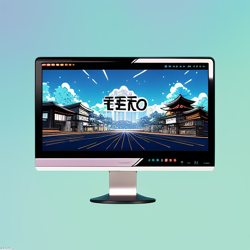 Create an image for me on the topic of web design in anime style