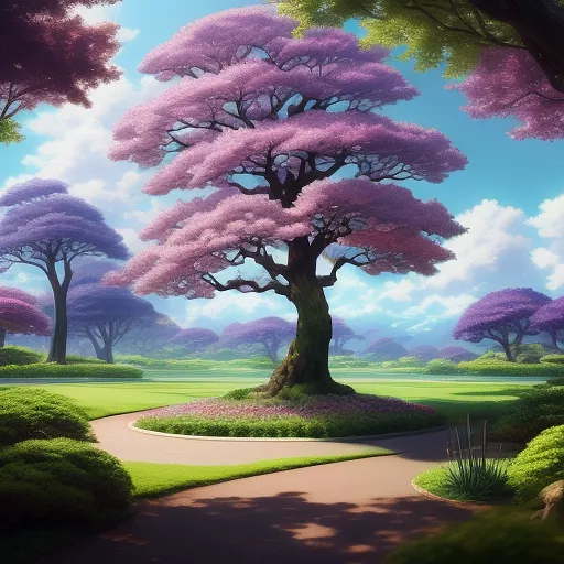 Weird tree  in anime style