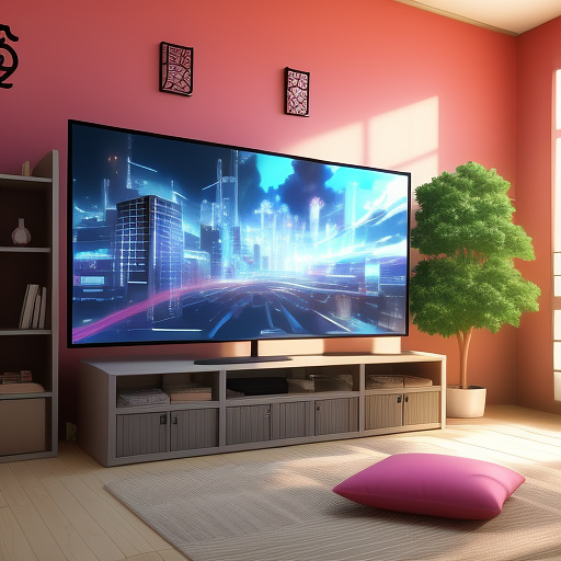 A room sized computer to depict cybersecurity in anime style