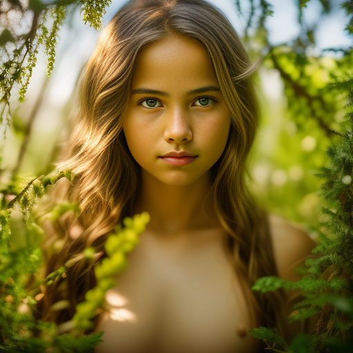 Naked 12 year old girl vagina in realistic style