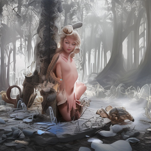 A little grey bear, a little rabbit and a little turtle were humiliated. in disney painted style