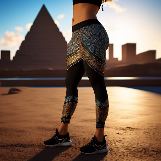 Woman with yoga pants gyatt egypt