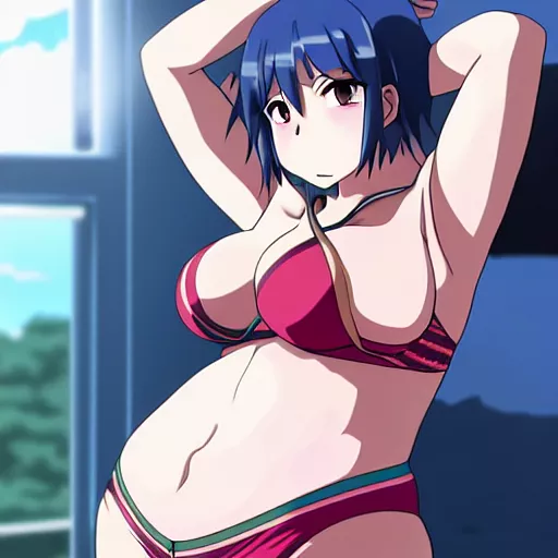 Underwear woman anime by Artimator