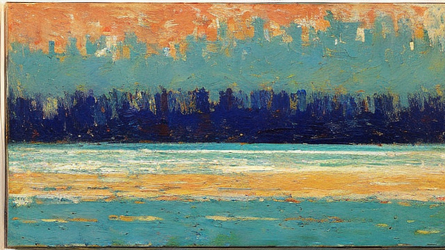 Abstract painting by childe hassam, minimal, muted color in custom style