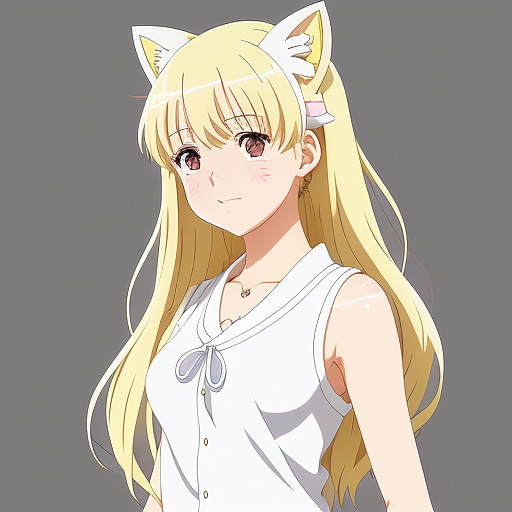 Webtoon drawing style, manhwa drawing style, chibi style, cute girl, white cat ears, white hair, tan skin, golden eyes, gold tribal jewellery, full body, centered, single figure, white background, sticker style.
no duplicates, no bad, no blurry, no ugly, no bad art, no deformed, no overexposed. in anime style