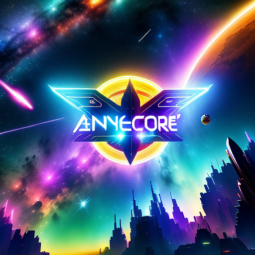 A cheerful transformer flies through space against the backdrop of planets. in angelcore style