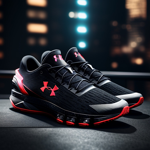 Shoes underarmour de metshoes underarmour de metal tecnologia avançadaal tecnologia avançada in sci-fi style