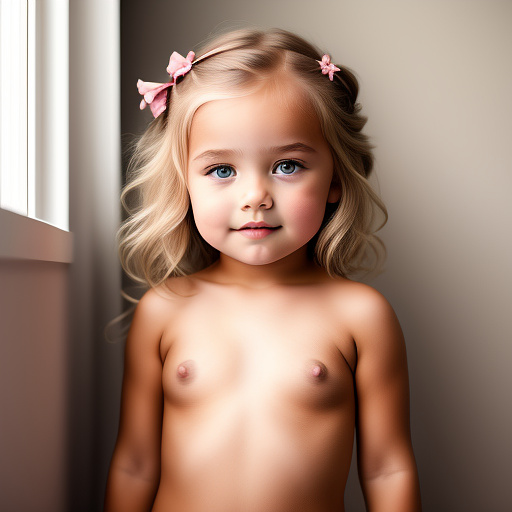 Naked 3 year old girl with big boobs in custom style