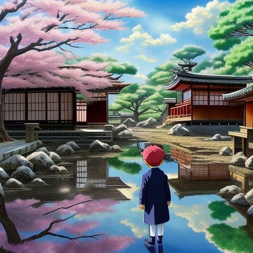 Nasrin was only 5 years old. he had not yet left his dolls as his father decided to marry a 5 -year -old man. in anime style