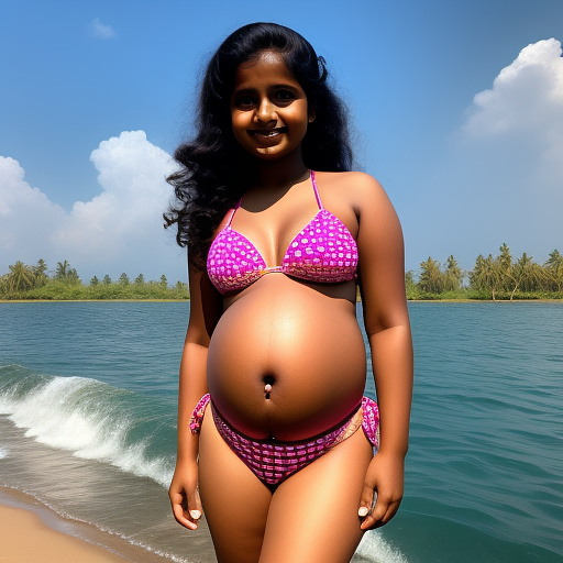 11 yrs old pregnant girl in bikini 👙 in kerala style  in custom style