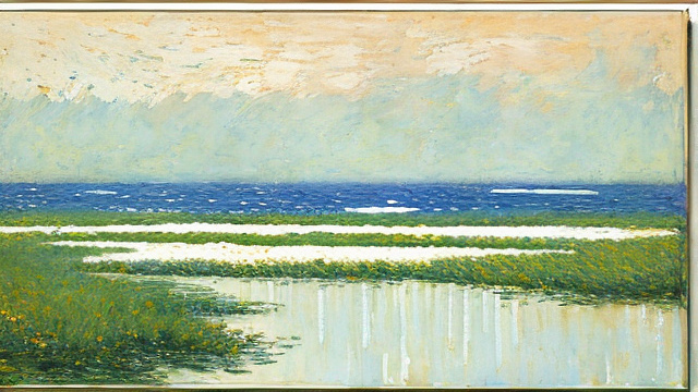Abstract, clean minimal, muted color, painting, by childe hassam in custom style