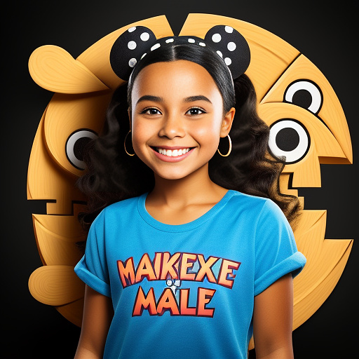 Make a face smile so much it looks ugly  in disney painted style