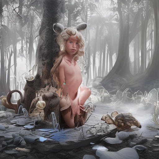 A little grey bear, a little rabbit and a little turtle were humiliated. in disney painted style