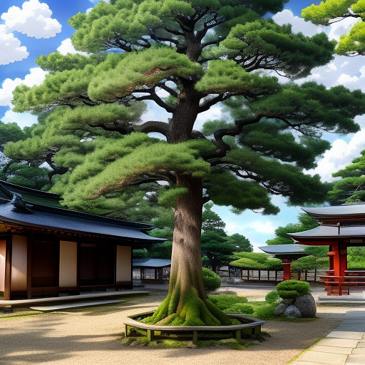 Tree in anime style