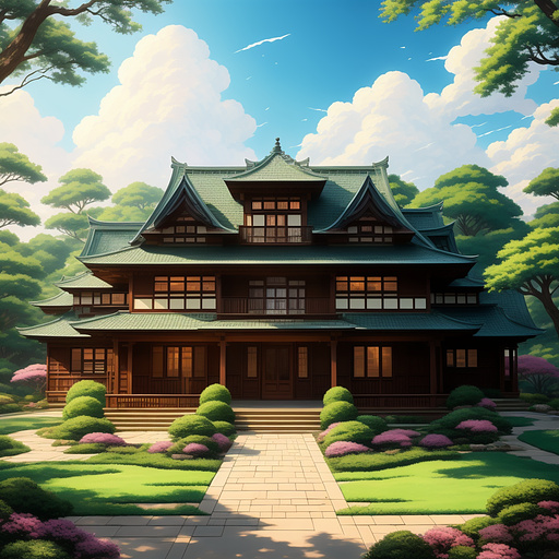 Build a million dollar house in anime style