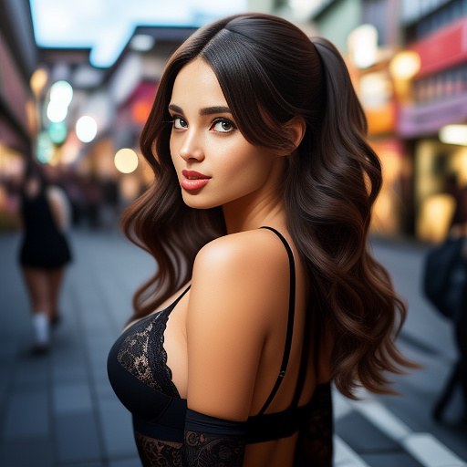 A beautiful woman in black stockings and a sexy outfit squats with her legs apart, hands forming a “v” sign on either side of her head—playful and dynamic. her mouth is open in a teasing tongue-out expression, adding a cute, mischievous twist that contrasts with her sultry look. keep the original art style and background untouched so the figure stays lively and fun. use an eye-level angle, placing the camera at the same height as the character to create a sense of equal, intimate eye-contact and make her feel more approachable and real. center her in the frame so all attention locks onto the subject. in anime style